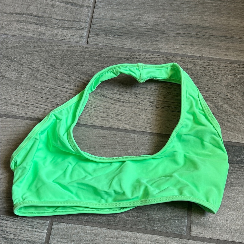 Neon Green Bikini Top